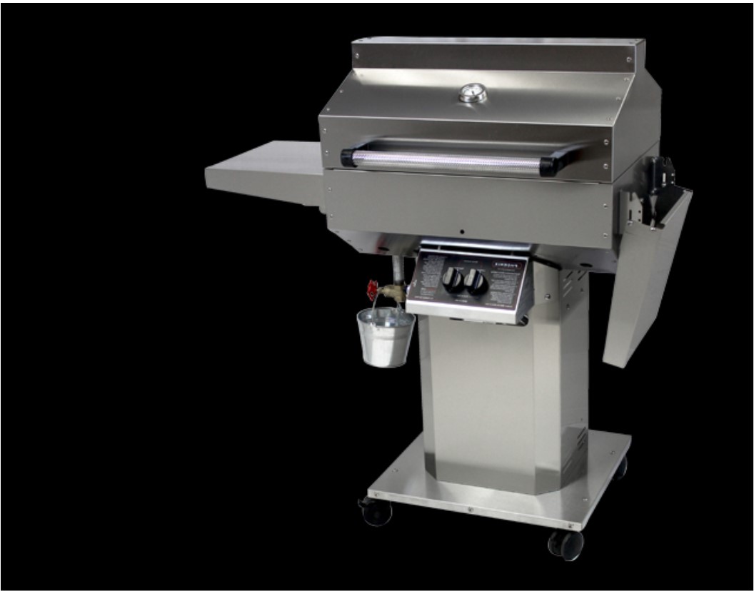 Stainless Steel by Phoenix FreeStanding Grill Flame Center